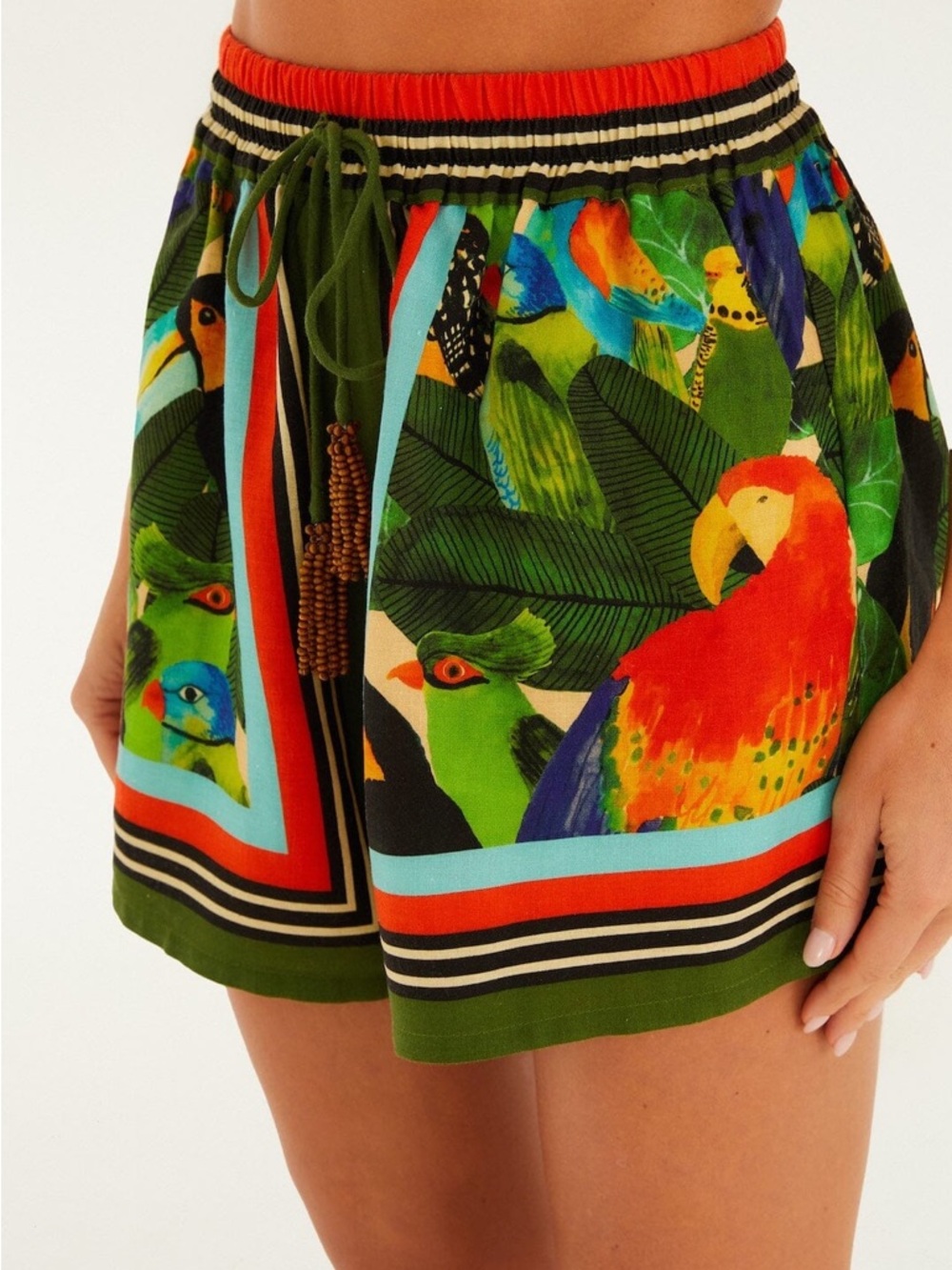 FARM RIO Bird Leaves Shorts - Picture 2 of 4
